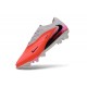 Crampons Nike Phantom 6 Elite Low FG Orange Vif Gris Pâle