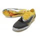 Crampons Nike Phantom 6 Elite Low FG Noir Jaune Argent