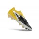 Crampons Nike Phantom 6 Elite Low FG Noir Jaune Argent
