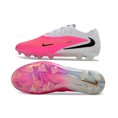 Crampons Nike Phantom 6 Elite Low FG Rose Blanc Noir