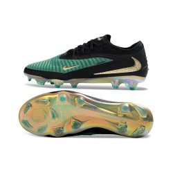 Crampons Nike Phantom 6 Elite Low FG Vert Noir Or