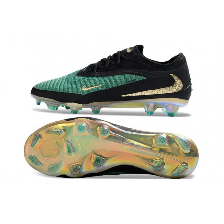 Crampons Nike Phantom 6 Elite Low FG Vert Noir Or