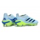 Crampons Adidas Predator Elite Laceless FG Bleu