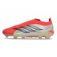 Crampons Adidas Predator Elite Laceless FG Rouge Blanc Noir