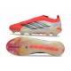 Crampons Adidas Predator Elite Laceless FG Rouge Blanc Noir