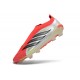 Crampons Adidas Predator Elite Laceless FG Rouge Blanc Noir