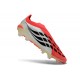 Crampons Adidas Predator Elite Laceless FG Rouge Blanc Noir