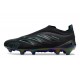 Crampons Adidas Predator Elite Laceless FG Noir Bleu