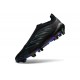 Crampons Adidas Predator Elite Laceless FG Noir Bleu