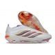 Crampons Adidas Predator Elite Laceless FG Blanc Rouge