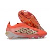 Crampons Adidas Predator Elite Laceless FG Solar Turbo Thermal Chrome Noir