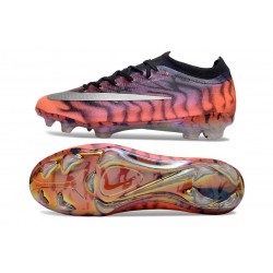 Nike Crampons Zoom Mercurial Vapor XVII Elite FG Orange Noir Argent