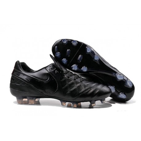 Nike 2016 Chaussures Nike Tiempo Legend VI FG tout Noir