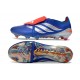 Chaussure de Foot Adidas Predator FT Elite FG Bleu Argent Rouge