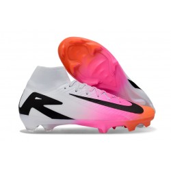 Nike Mercurial Superfly 10 Elite FG Nouvelles Rose Noir Blanc