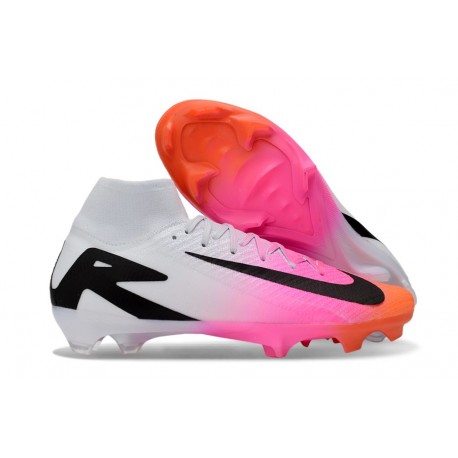 Nike Mercurial Superfly 10 Elite FG Nouvelles Rose Noir Blanc