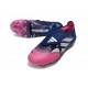 Chaussure de Foot Adidas Predator FT Elite FG Rose Bleu Argent