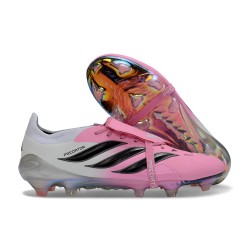 Chaussure de Foot Adidas Predator FT Elite FG Rose Noir Blanc