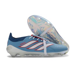 Chaussure de Foot Adidas Predator FT Elite FG Bleu Blanc Rouge
