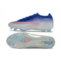 Nike Air Zoom Mercurial Vapor 17 Elite FG Nouvelle Bleu Argent Rose