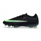 Nike Air Zoom Mercurial Vapor 17 Elite FG Nouvelle Noir Vert Illusion