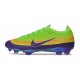 Crampons Nike Zoom Mercurial Vapor XVII Elite FG Vert Jaune Violet