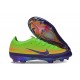 Crampons Nike Zoom Mercurial Vapor XVII Elite FG Vert Jaune Violet
