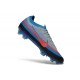 Crampons Nike Zoom Mercurial Vapor XVII Elite FG Gris Bleu Rouge