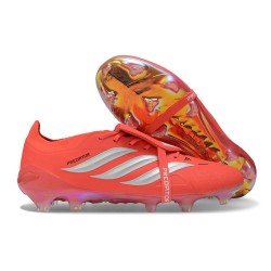Chaussure de Foot Adidas Predator FT Elite FG Rouge Argent