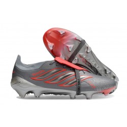 Chaussure de Foot Adidas Predator FT Elite FG Gris Rouge