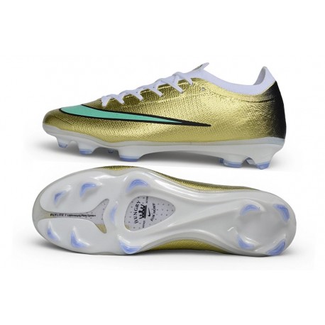 Nike Air Zoom Mercurial Vapor 17 Neuf Elite FG Or Vert
