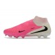 Crampons de Football Nike Phantom 6 Elite High FG Rose Blanc