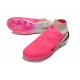 Crampons de Football Nike Phantom 6 Elite High FG Rose Blanc