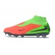 Crampons de Football Nike Phantom 6 Elite High FG Hot Punch Noir Vert Strike