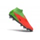 Crampons de Football Nike Phantom 6 Elite High FG Hot Punch Noir Vert Strike