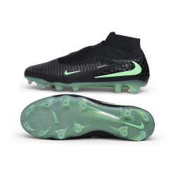 Crampons de Football Nike Phantom 6 Elite High FG Noir Vert Illusion