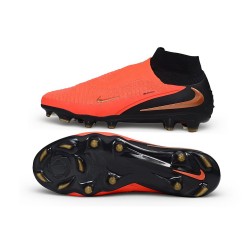 Crampons de Football Nike Phantom 6 Elite High FG Brt Rouge foncé Dégradé Noir