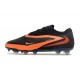 Chaussures de Football Nike Phantom 6 Elite Low FG Noir Brt Rouge foncé