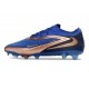 Crampons Nike Phantom 6 Elite Low FG Bleu Marine Cuivre Métallique