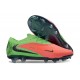 Chaussures de Football Nike Phantom 6 Elite Low FG Rouge Vert