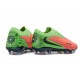 Chaussures de Football Nike Phantom 6 Elite Low FG Rouge Vert