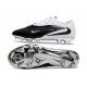Chaussures de Football Nike Phantom 6 Elite Low FG Noir Blanc
