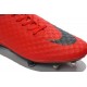 Chaussures de Football Nike Hypervenom Phantom FG Hommes Rouge Noir