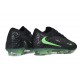 Chaussures de Football Nike Phantom 6 Elite Low FG Noir Vert Illusion
