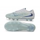 Chaussures de Football Nike Phantom 6 Elite Low FG Bleu Glacier