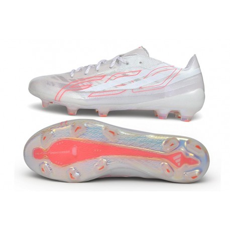 Chaussure Neuf NOUVEAU adidas F50 Hyperfast Elite FG Blanc Rose