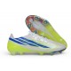 Chaussure Neuf NOUVEAU adidas F50 Hyperfast Elite FG Blanc Bleu Jaune