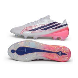 Chaussure Neuf NOUVEAU adidas F50 Hyperfast Elite FG Blanc Noir Rose