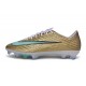 Crampons de Football Nike Mercurial Superfly 11 Elite FG Mtlc Or Vert luminescent