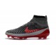 2016 Chaussure de Football Nike Magista Obra FG Gris Noir Rouge